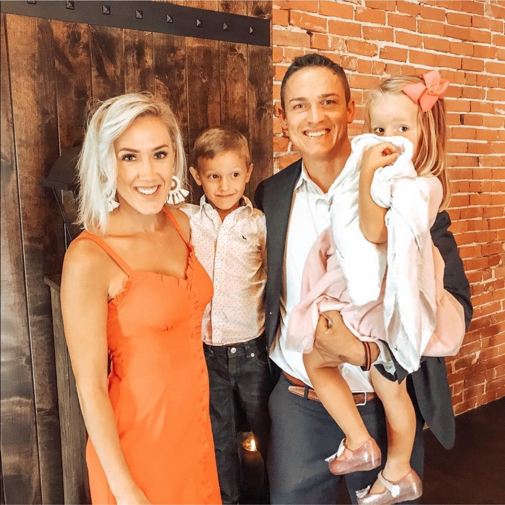 Button Down Red Dress